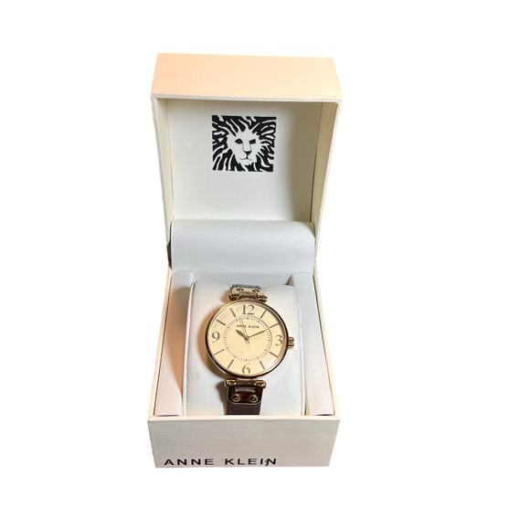 Anne Klein Women’s Gold-Tone Watch – Pre-Owned with Original Box - Picture 3 of 15